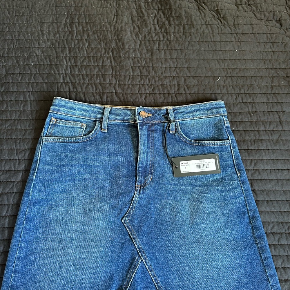 Just Black Denim vintage a-line style mini skirt